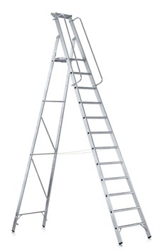 Алюминиевая стремянка Zarges Z600 12 ступеней 41635 - фото 100294