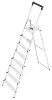 Алюминиевая стремянка Hailo L40 EasyClix 8 ступеней 8140-807 - фото 157978