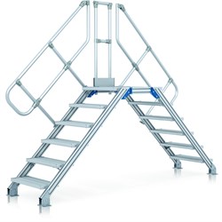 Стационарный переход Zarges с наклоном 45°, 8 ступеней 40355957 - фото 278093