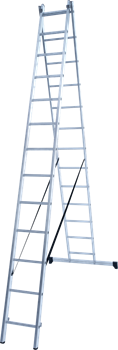 Алюминиевая двухсекционная лестница Новая Высота NV 122 2x13 1220213 - фото 288393