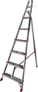 Алюминиевая садовая стремянка Новая Высота NV5191 7 ступеней 5191107 - фото 292009