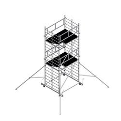 Алюминиевая вышка-тура ALUR ВМ 1400 9 м - фото 297447