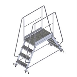 Переходный мостик на колесах с упорами ALUR МП-0,54х1,0х2,25КУ - фото 297845