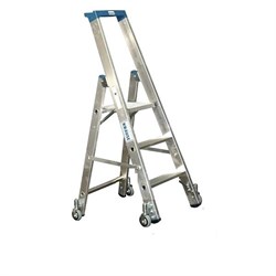 Передвижная лестница-стремянка Krause Stabilo 3 ступени 124609 - фото 318311