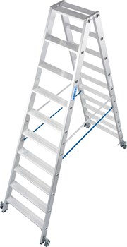 Двусторонняя стремянка Krause Stabilo передвижная 2х10 124876 - фото 319487