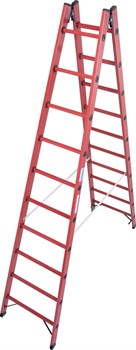 Двухсторонняя диэлектрическая стремянка Krause 2х10 819741 - фото 320697