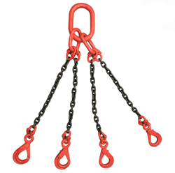 Цепной строп с самозакрывающимся крюком OCALIFT 4СЦ 6,7т 4м - фото 322221