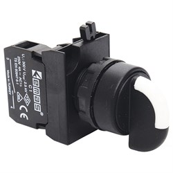 Переключатель EMAS 0-1 с фиксацией (1НО) с LED синий (12-30В AC/DC) CP170S20 - фото 324147