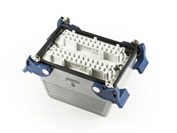 Розетка EMAS 4 фиксатора, верхний кабельный ввод, 48 полюсов, 16А EBM48PU34 - фото 324509