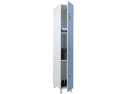 Шкаф для раздевалок ПРАКТИК WL 13-30 голубой/белый S35599635338 - фото 380245