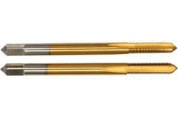 Комплект ручных двухпроходных метчиков (I/II) ПрофОснастка Эксперт №175 HSS M2 TiN, ISO 529 М16x2 50311045 - фото 384963