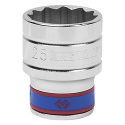 Головка торцевая стандартная двенадцатигранная 1/2", 25 мм KING TONY 433025M TONY - фото 679881