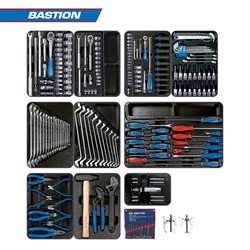 Набор инструментов "BASTION" для тележки, 10 ложементов, 204 предмета KING TONY 946-100MRD-MT TONY - фото 682035