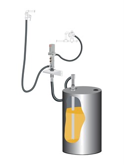 Комплект SAMOA для откачки масла из бочки 205 л с насосом PM4, коэф. сжатия 5:1, монтаж на стену 379500 - фото 690033