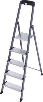 Cтремянка Krause Monto Soffito 5 ступеней, анодированная 119964 - фото 692169