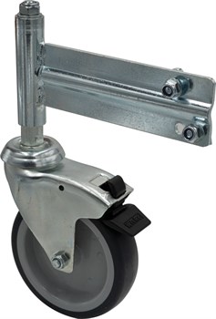 Ролик с тормозом для лестницы с платформой 5 ступ. Krause 820594 - фото 692478