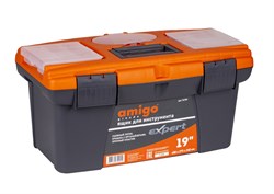 Ящик для инструмента пластиковый Amigo 19" (49х27,5х24 см) 74781 - фото 693980