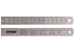 Линейка измерительная Amigo 150 мм 75015 - фото 694370