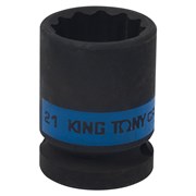 Головка торцевая ударная двенадцатигранная 1/2", 21 мм KING TONY 453021M TONY