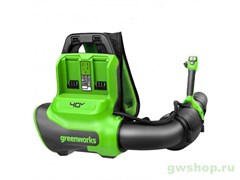 Воздуходув ранцевый аккумуляторный GREENWORKS 40V без АКБ и ЗУ Greenworks 2408107 Воздуходув ранцевый аккумуляторный GREENWORKS 40V без АКБ и ЗУ Greenworks 2408107