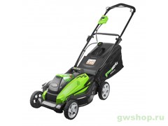 Газонокосилка аккумуляторная G-MAX 40V GREENWORKS G40LM45K4 c АКБ 4АЧ и ЗУ Greenworks 2500107VB