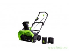 Снегоуборщик GREENWORKS GD60ST 60V (51 см) бесщёточный аккумуляторный с АКБ 4 А/ч и ЗУ Greenworks 2602407UB