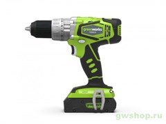 Дрель-шуруповерт ударная аккумуляторная 24V GREENWORKS G24CDK2 Greenworks 3801107UC