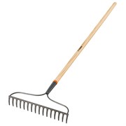 Грабли Truper R-16AM 17882 16 зубьев, ручка дерево 136 см, металлические