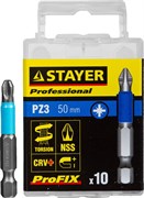 Торсионные биты Stayer Stayer "Professional-Profix" PZ3 50мм 10шт 26223-3-50-10_z01