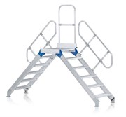 Алюминиевый переход с платформой Zarges Z600 800мм 7 ступеней 60° 40359916