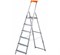 Алюминиевая стремянка Hailo L58 EasyClix 6 ступеней 8158-607 - фото 157986