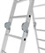 Алюминиевая лестница трансформер Новая Высота NV 332 4х3 3320403 - фото 273729