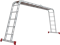 Алюминиевая лестница трансформер Новая Высота NV 233 4x5 с помостом 2330405 - фото 290222