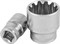 Торцевая головка Jonnesway SUPER TECH 1/2"DR 21 мм, 13/16", E26 S68H4121 - фото 301731