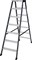 Двухсторонняя анодированная стремянка Krause SePro D 2х7 125842 - фото 318743