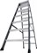 Двухсторонняя анодированная стремянка Krause SePro D 2х7 125842 - фото 318744