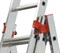Алюминиевая трехсекционная лестница Krause Tribilo 3х9 129673/120601 - фото 320006