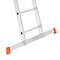 Алюминиевая двухсекционная лестница Sarayli 2x15 ступеней 4215 - фото 350416