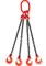 Строп цепной TOR 4СЦ г/п 2,36 т 9,5 м с самозакрывающимися крюками, шт - фото 358229