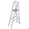 Алюминиевая лестница-платформа Мегал фиксированной высоты передвижная ЛПФВА Н=1,0-3 - фото 377228