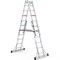 Двухсекционная телескопическая лестница-стремянка CAGSAN TA002 2x6 - фото 381067