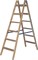 Деревянная стремянка Krause Stabilo со ступенями и перекладинами 2х6 818331 - фото 386179