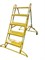 Лестница-стремянка с площадкой авиационная 1,0-1,5 (цвет RAL 2011) - фото 407516