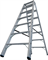 Двухсторонняя стремянка Krause STABILO 2x7 ступеней 225 кг - фото 409965