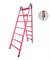 Лестница стеклопластиковая приставная, трансформируемая в стремянку Оникс ЛСПТС-2х2,5М металлические оконцеватели - фото 419822