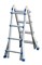 Алюминиевая шарнирная телескопическая лестница Алюмет Classic 4x4 ТТ 44 - фото 689062