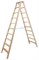 Деревянная стремянка Krause Stabilo 2х10 ступеней 818461 - фото 692157
