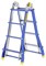 Телескопическая шарнирная лестница Colombo Pratic 5+5 AC+AL 2x20 - фото 97744